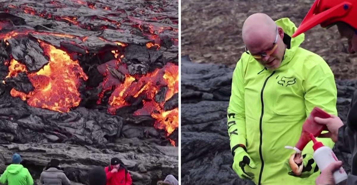 En Islandia algunas personas hacen sus hot dogs en lava volcánica. A